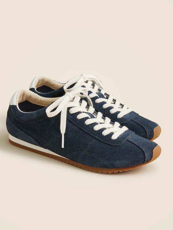 J. Crew Shoes - J. Crew Rec Sneakers in Dark Blue Suede Womens Size 8 NWT